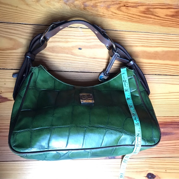 Dooney & Bourke Green Leather Shoulder Bag, EUC, 14” x 9” - Picture 9 of 15